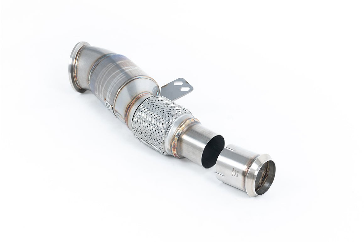 Milltek Large - bore Downpipe and Hi - Flow Sports Cat (200 Cell) - Toyota Supra MK5 3.0 Turbo - Evolve Automotive