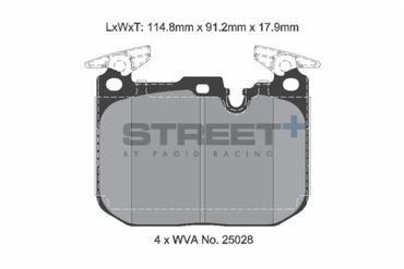 Pagid Street + Front Brake Pads - BMW F80 M3 | F82 | F83 M4 | CS - Evolve Automotive