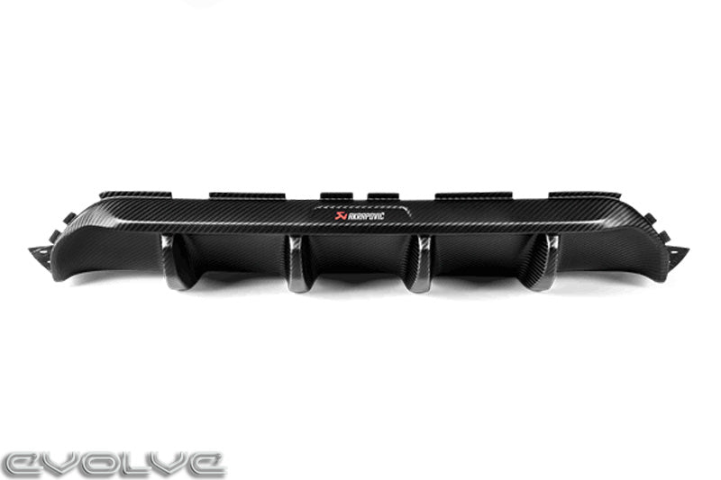 Akrapovic Gloss Carbon Fibre Rear Diffuser - BMW F90 M5 | M5 Competition - Evolve Automotive