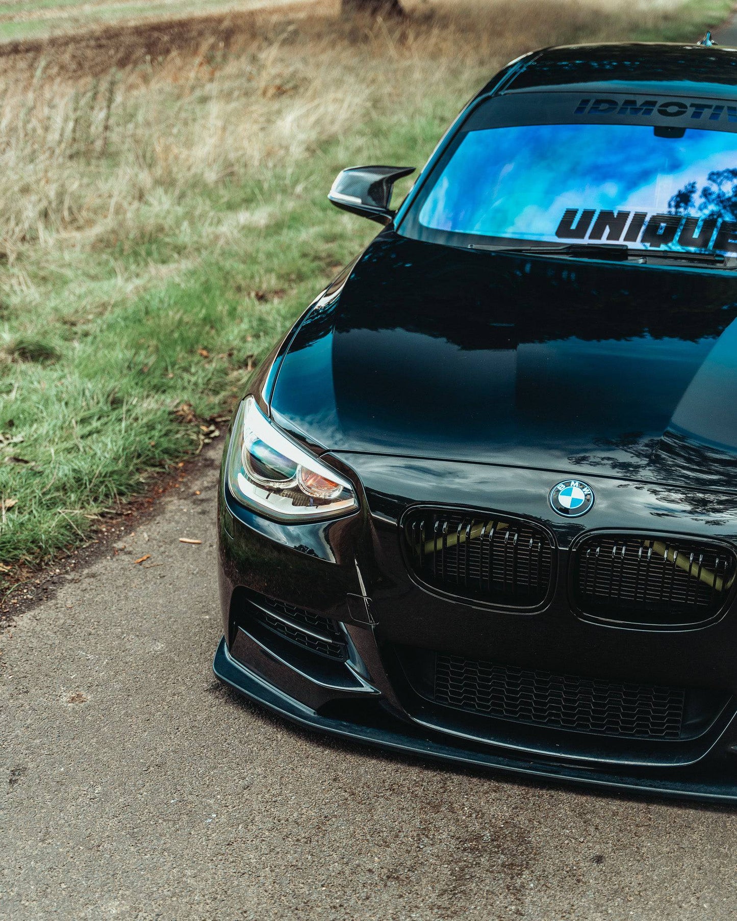BMW 1 Series F20 Pre - LCI EVO - 1 Gloss Black Front Splitter by ZAERO (2011 - 2015) - Evolve Automotive