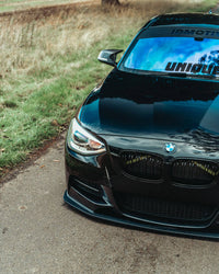 BMW 1 Series F20 Pre - LCI EVO - 1 Gloss Black Front Splitter by ZAERO (2011 - 2015) - Evolve Automotive