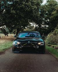 BMW 1 Series F20 Pre - LCI EVO - 1 Gloss Black Front Splitter by ZAERO (2011 - 2015) - Evolve Automotive