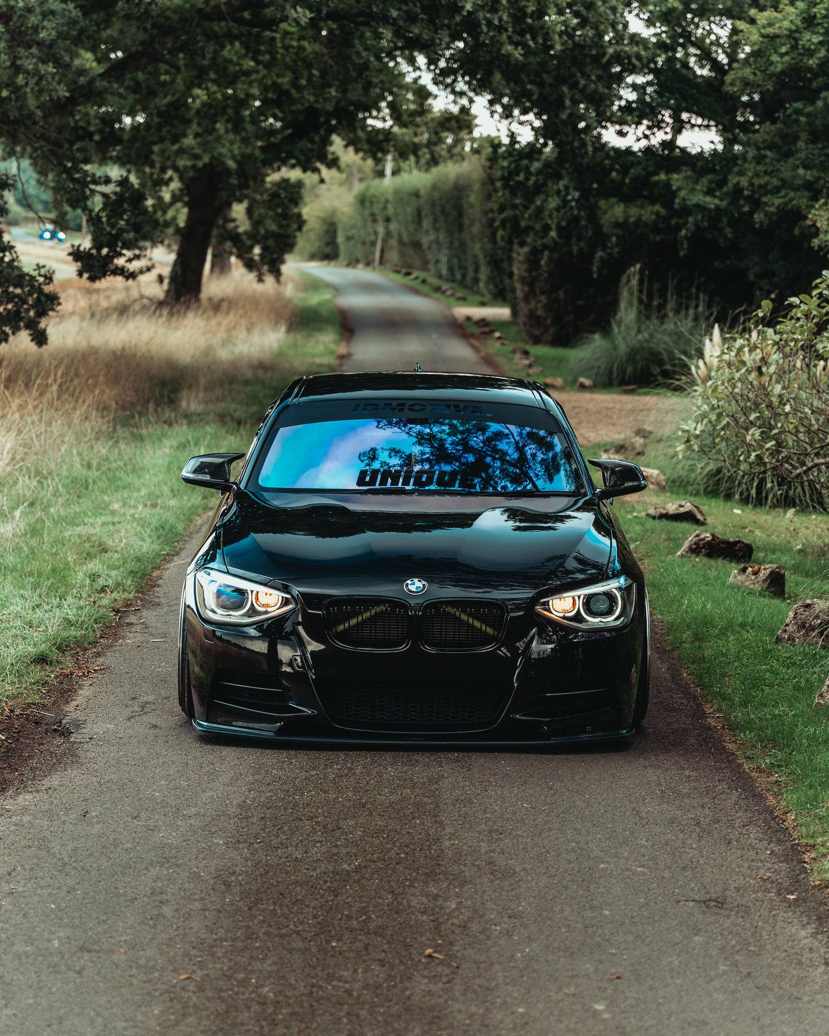 BMW 1 Series F20 Pre - LCI EVO - 1 Gloss Black Front Splitter by ZAERO (2011 - 2015) - Evolve Automotive