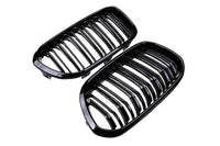 BMW 1 Series, M135i & M140i F20 F21 LCI Gloss Black Kidney Grilles (2015 - 2019) - Evolve Automotive