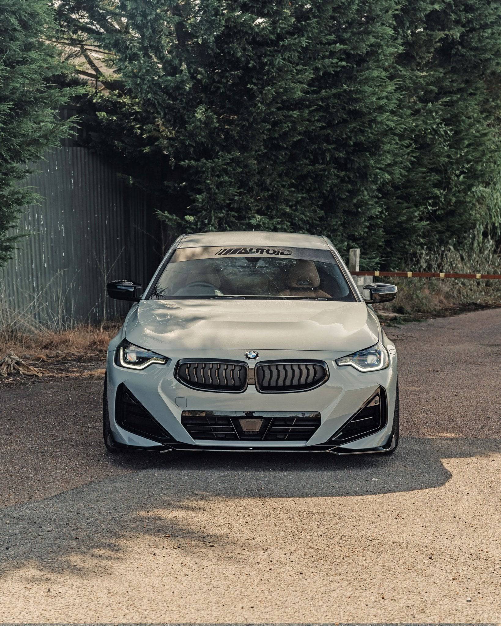 BMW 2 Series & M240i G42 Gloss Black Front Splitter (2021+) - Evolve Automotive