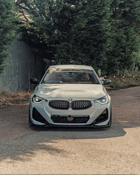 BMW 2 Series & M240i G42 Gloss Black Front Splitter (2021+) - Evolve Automotive