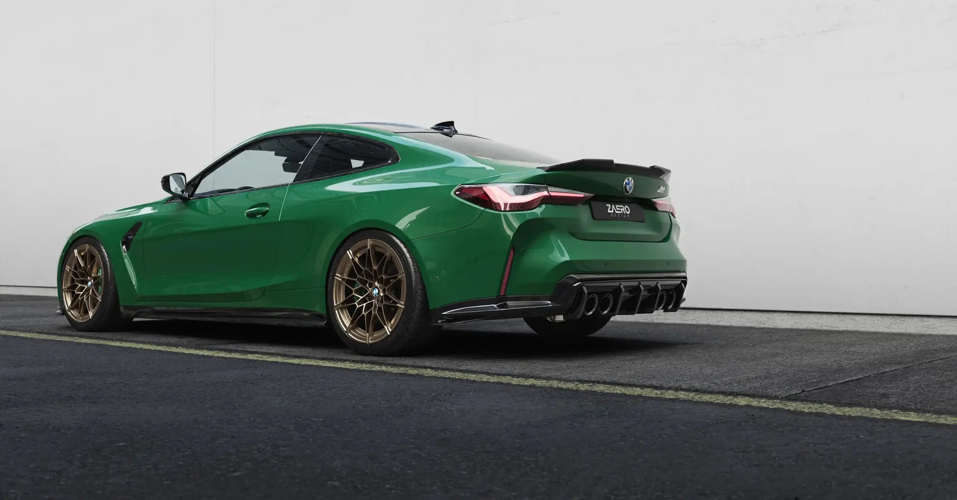 BMW M3 G80 G81 & M4 G82 G83 EVO - S Gloss Black Rear Diffuser by ZAERO (2021+) - Evolve Automotive