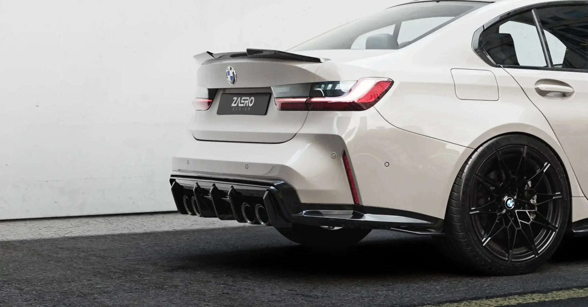 BMW M3 G80 Saloon & 3 Series G20 EVO - S Gloss Black Rear Spoiler Lip by ZAERO (2021+) - Evolve Automotive