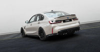 BMW M3 G80 Saloon & 3 Series G20 EVO - S Gloss Black Rear Spoiler Lip by ZAERO (2021+) - Evolve Automotive