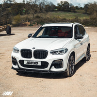 BMW X3 G01 & X4 G02 Pre - LCI Carbon Fibre Competition Front Splitter (2017 - 2021) - Evolve Automotive