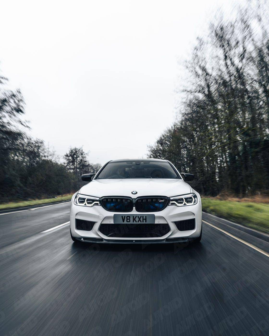 Carbon Fibre Competition Front Splitter for BMW M5 (2017 - 2020, F90) - Evolve Automotive