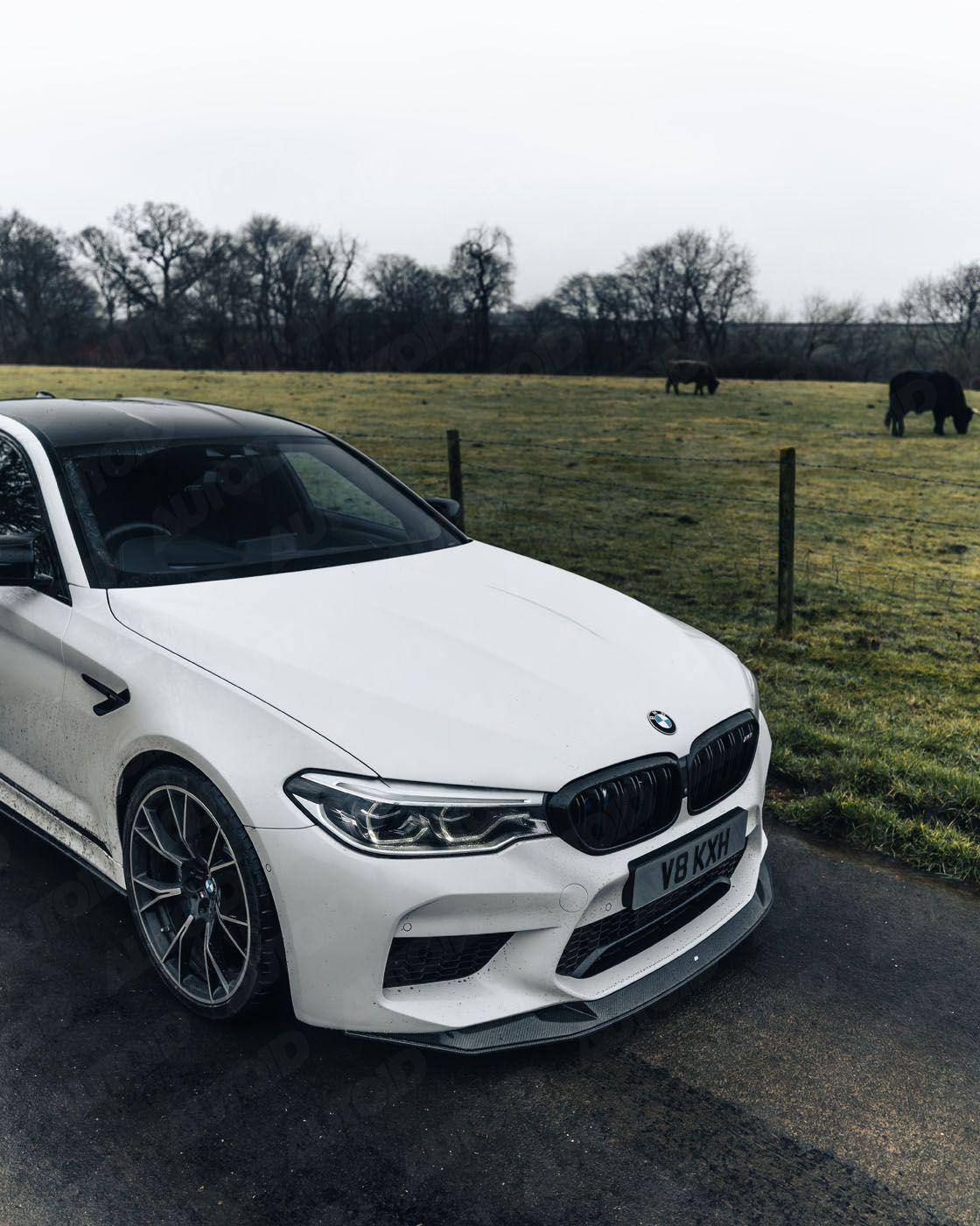Carbon Fibre Competition Front Splitter for BMW M5 (2017 - 2020, F90) - Evolve Automotive
