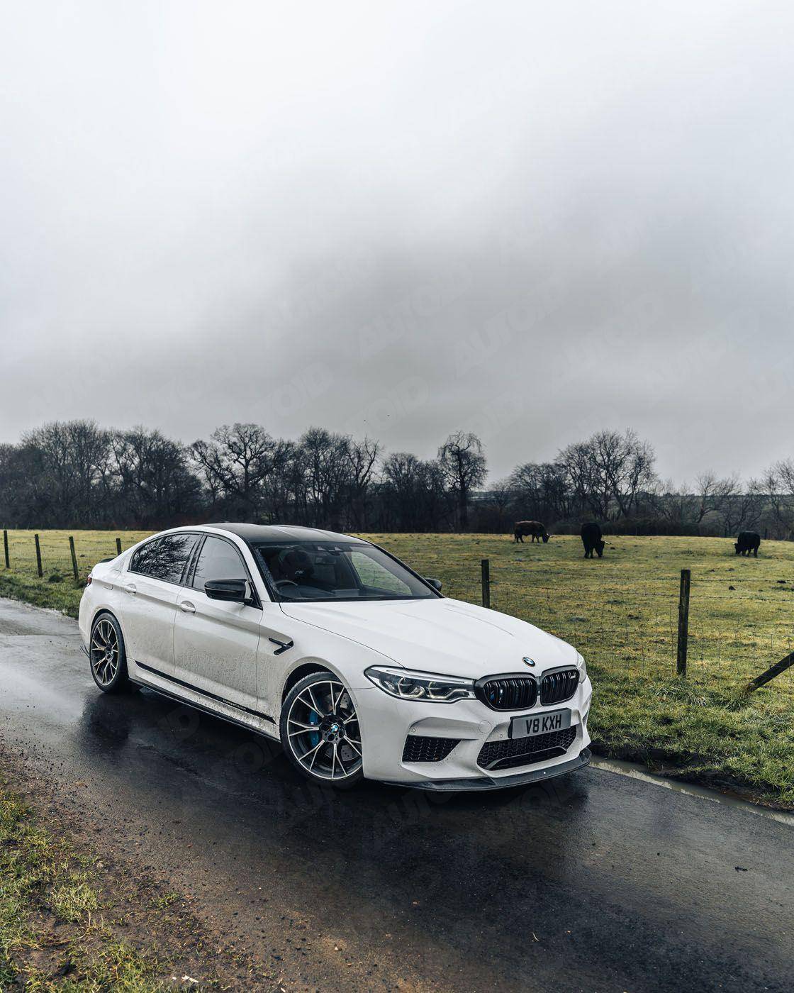 Carbon Fibre Competition Front Splitter for BMW M5 (2017 - 2020, F90) - Evolve Automotive