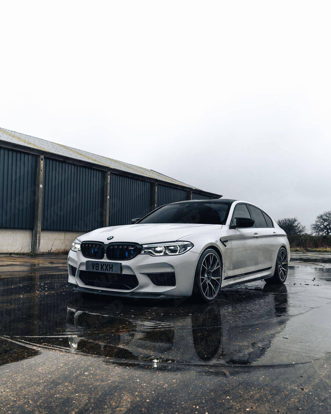 Carbon Fibre Competition Front Splitter for BMW M5 (2017 - 2020, F90) - Evolve Automotive