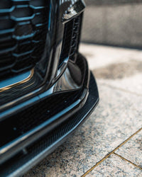Carbon Fibre Front Splitter for Audi RS3 (2017 - 2020, 8V LCI) - Evolve Automotive