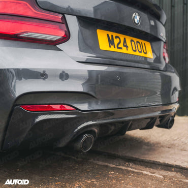 Carbon Fibre Performance Rear Diffuser for BMW M235i & M240i (2014 - 2020, F22 F23) - Evolve Automotive