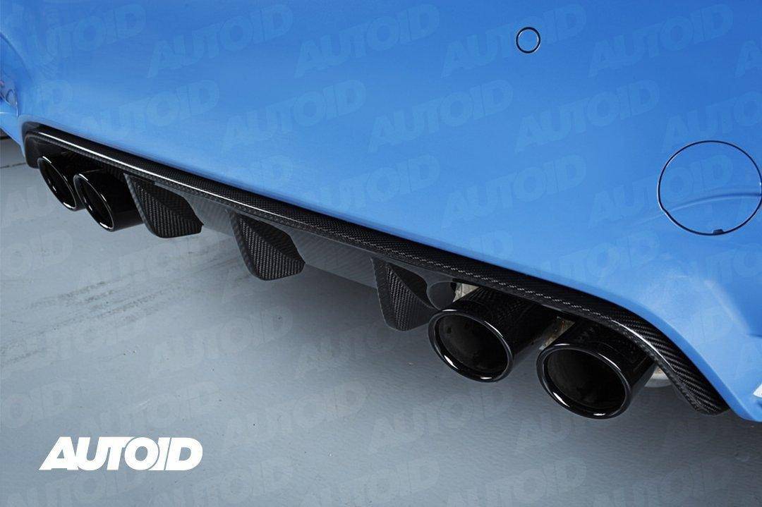 Carbon Fibre Performance Rear Diffuser for BMW M3 & M4 (2014 - 2019 F80 F82 F83) - Evolve Automotive