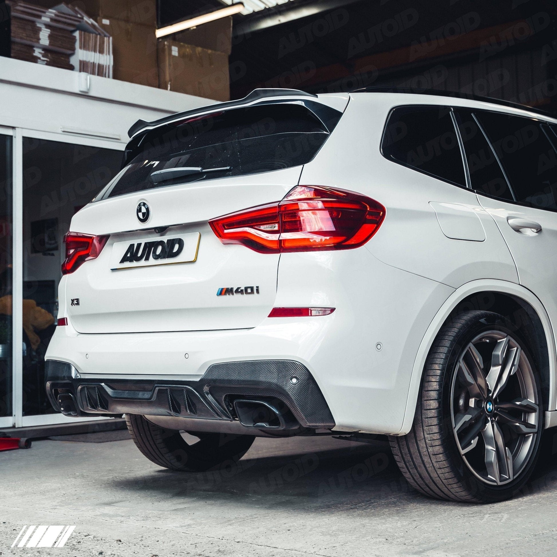 Carbon Fibre Performance Rear Diffuser for BMW X3 M40i (2018 - 2020, G01 Pre - LCI) - Evolve Automotive