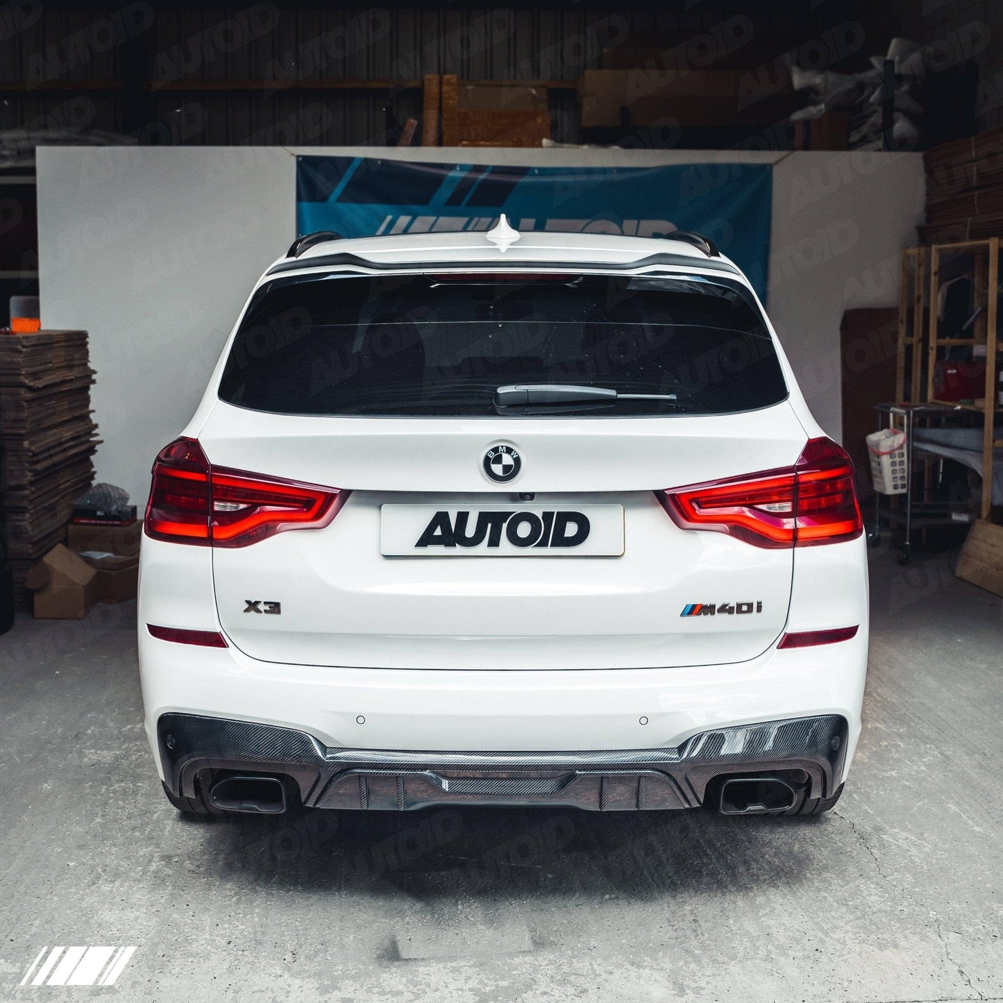 Carbon Fibre Performance Rear Diffuser for BMW X3 M40i (2018 - 2020, G01 Pre - LCI) - Evolve Automotive