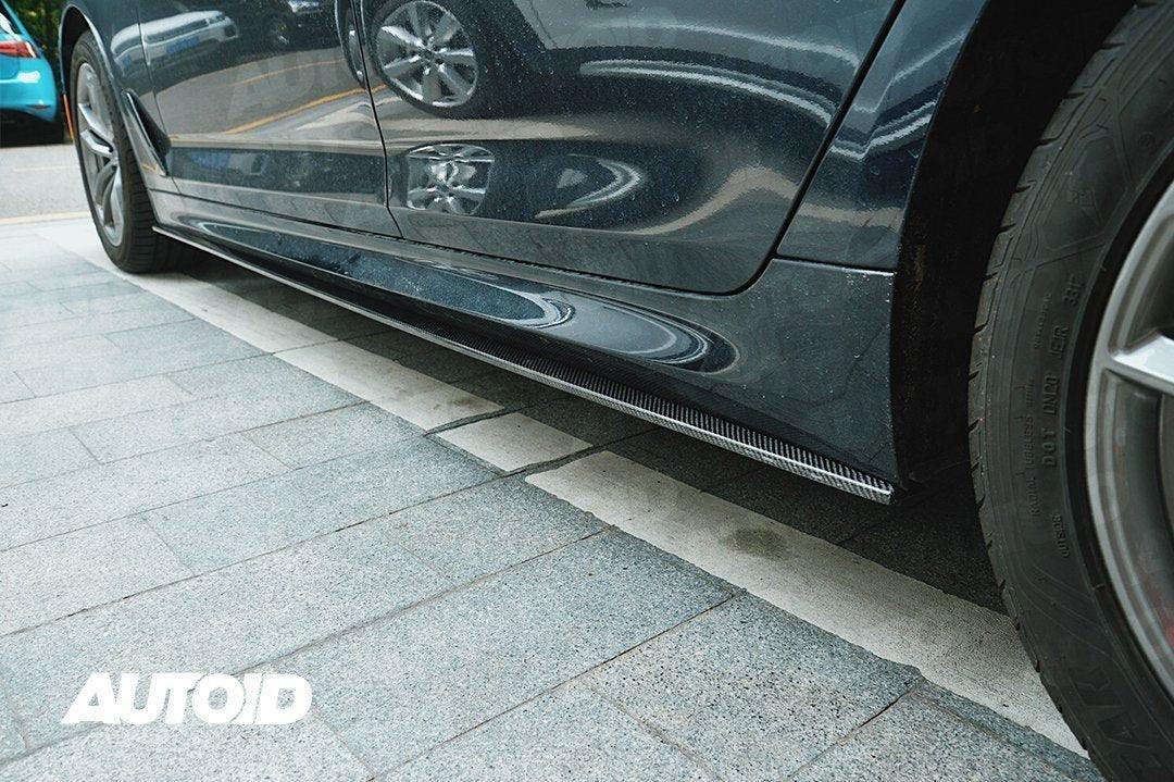 Essentials Carbon Fibre Performance Side Skirts - BMW F90 M5 | G30 5 Series - Evolve Automotive