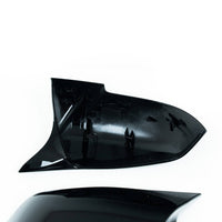Gloss Black M Style Wing Mirror Covers for BMW (2012 - 2019, F20 F21 F22 F30 F32 F87) - Evolve Automotive