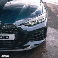 Gloss Black Performance Front Splitter for BMW 4 Series (2020+, G22 G23) - Evolve Automotive