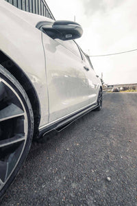 Hyundai i30 N EVO - 1 Gloss Black Side Skirts by ZAERO (2018+) - Evolve Automotive