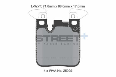 Pagid Street + Rear Brake Pads - BMW F20 M135i | M140i - Evolve Automotive