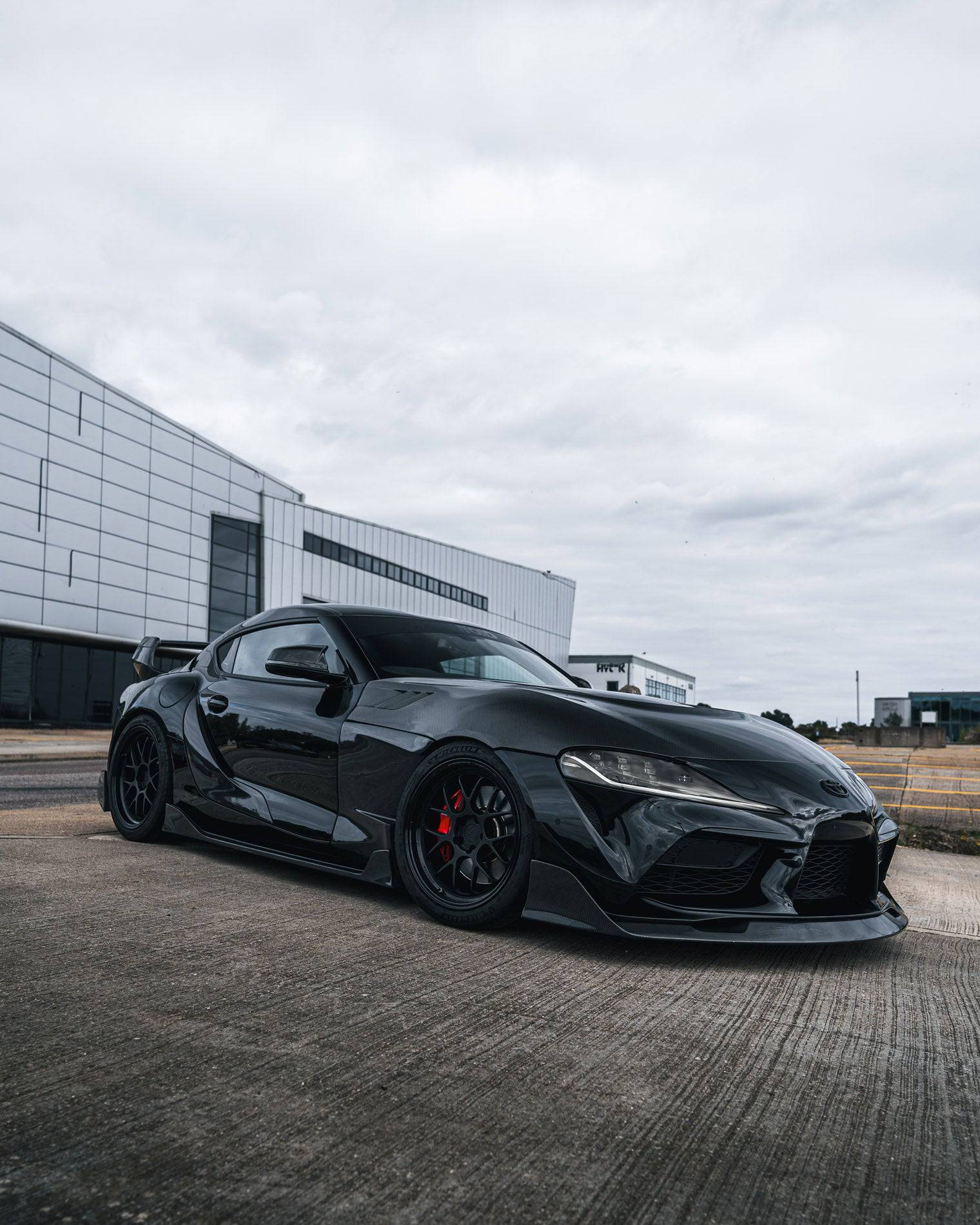 Toyota Supra Mk5 Carbon Fibre ID - 23 Front Splitter (2019+) - Evolve Automotive