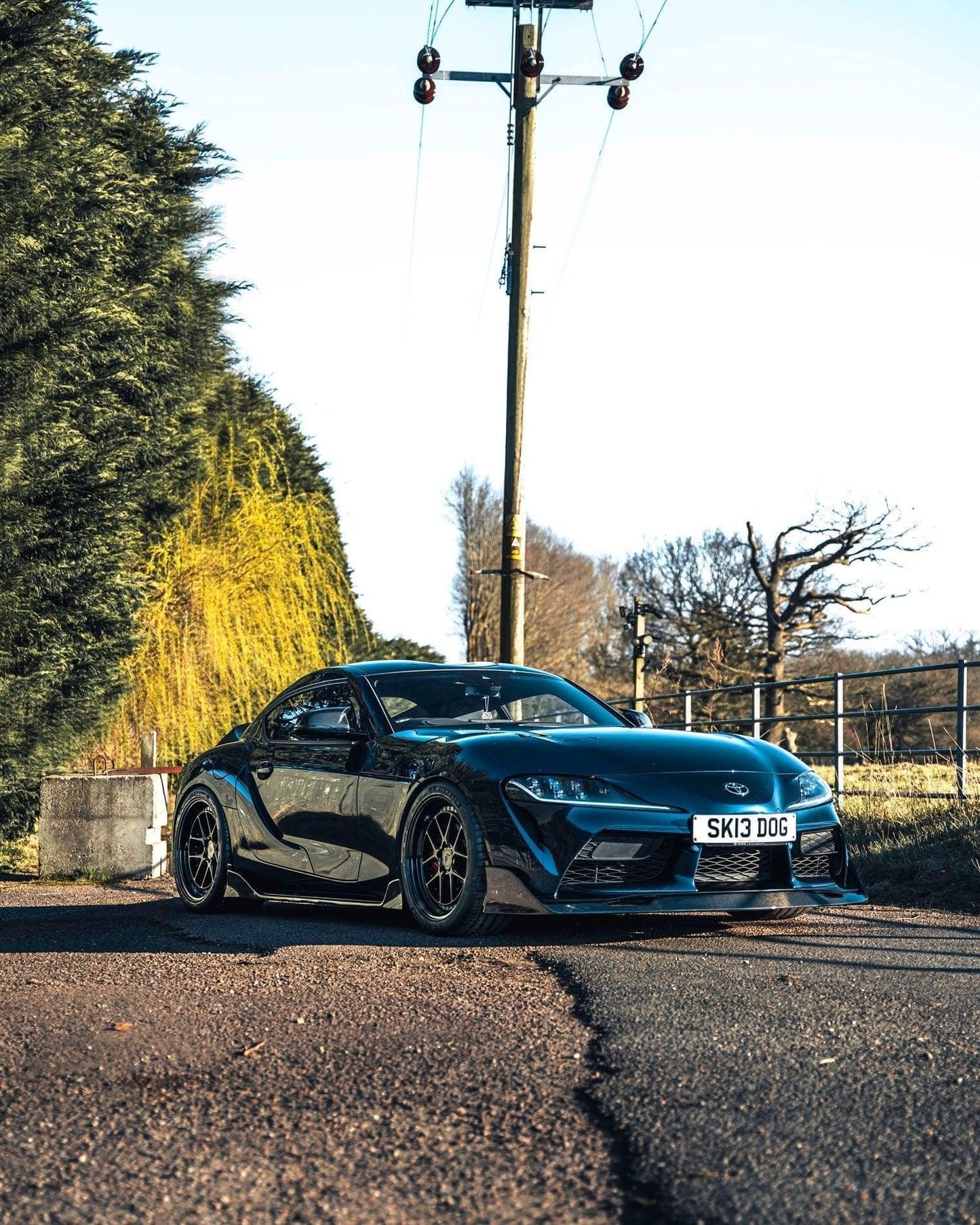 Toyota Supra Mk5 Carbon Fibre ID - 23 Front Splitter (2019+) - Evolve Automotive