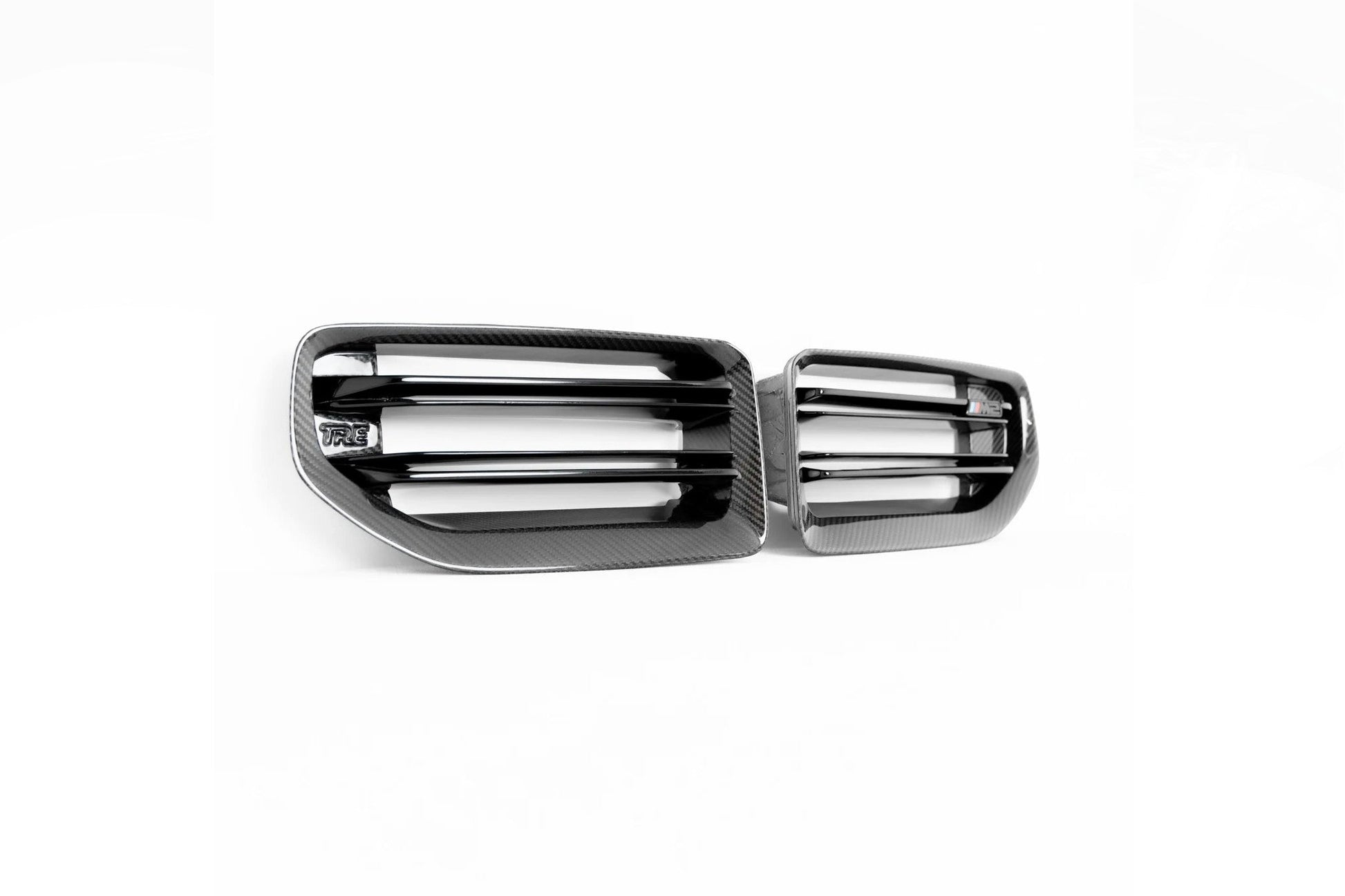 TRE Pre - Preg Carbon Fibre TR87 Front Grilles - BMW G87 M2 - Evolve Automotive