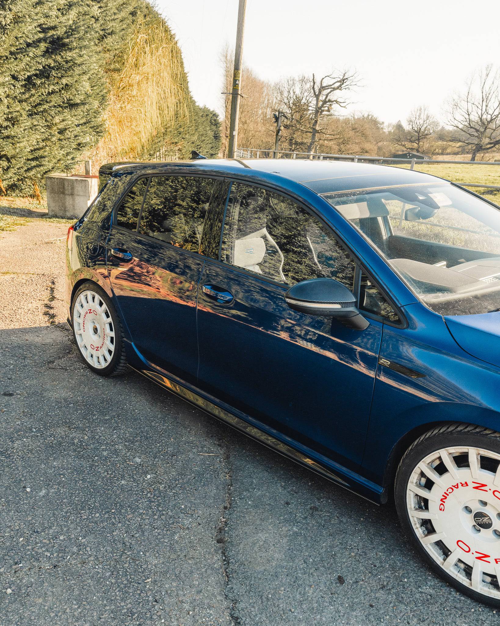Volkswagen Golf R Mk8 Carbon Fibre ID - 01 Side Skirts (2020+) - Evolve Automotive