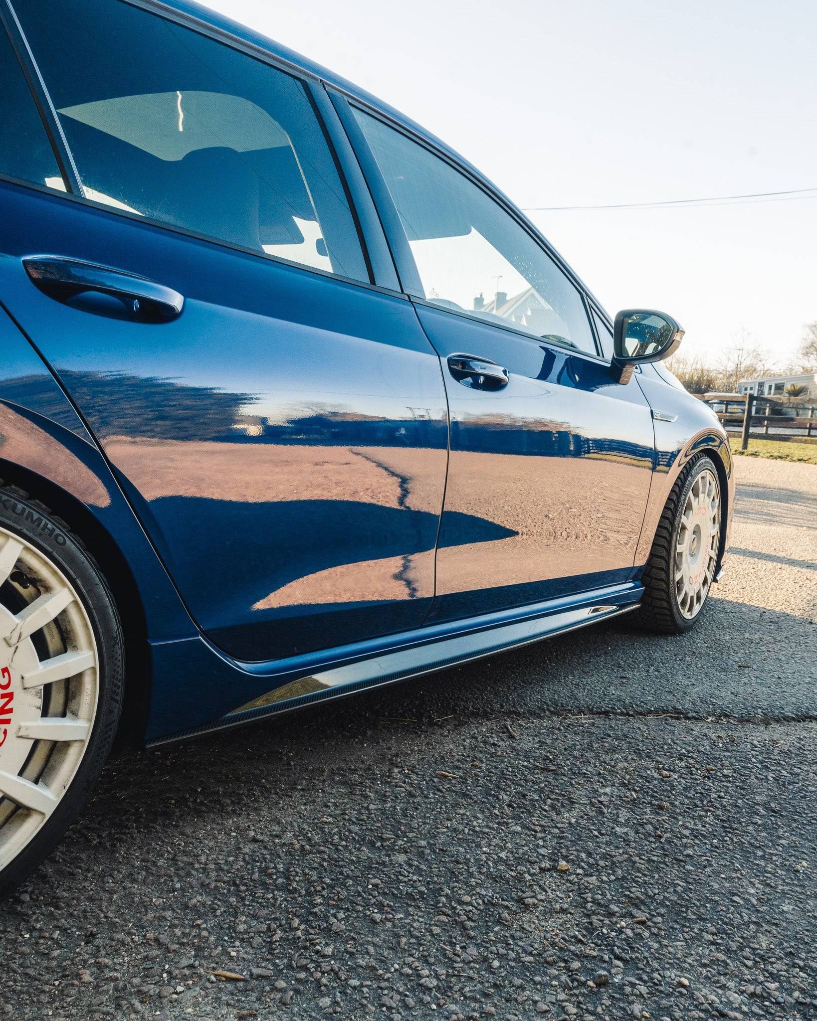 Volkswagen Golf R Mk8 Carbon Fibre ID - 01 Side Skirts (2020+) - Evolve Automotive