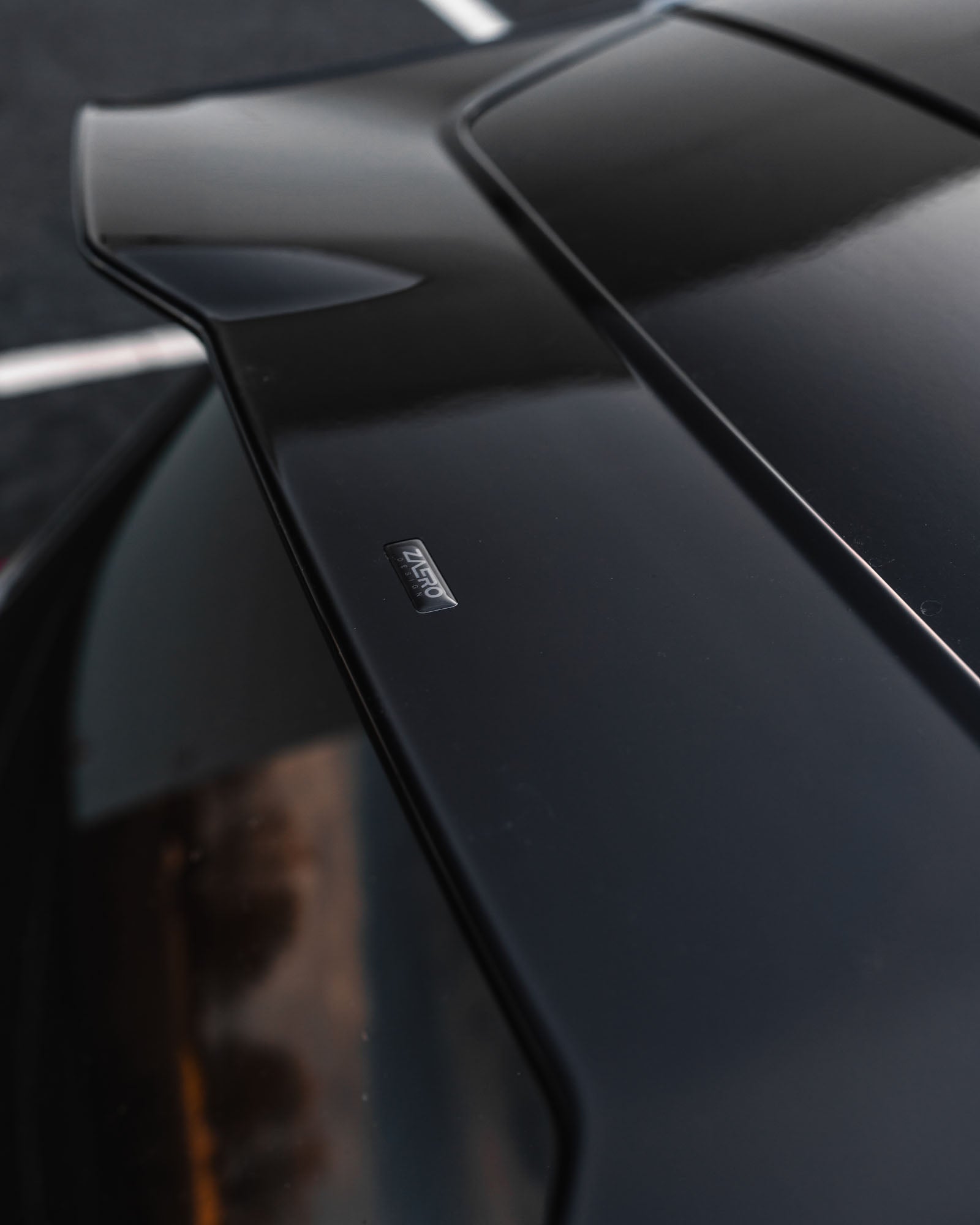 VW Golf R - Line / GTI / R / GTD / GTE Mk8 & Mk8.5 EVO - 1 Gloss Black Rear Spoiler by ZAERO (2020+) - Evolve Automotive
